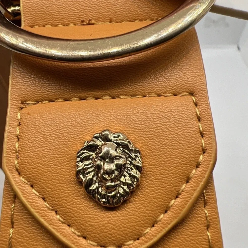 New‎ Anne Klein Small Tan Brown Synthetic Leather Belt NWT